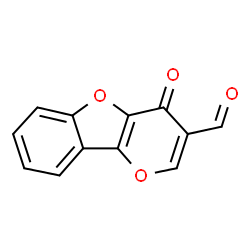 ChemSpider 2D Image | 4-Oxo-4H-pyrano[3,2-b][1]benzofuran-3-carbaldehyde | C12H6O4