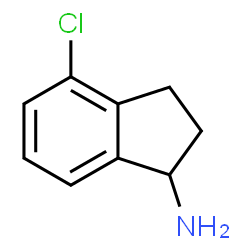 ChemSpider 2D Image | 4-Chloro-1-indanamine | C9H10ClN