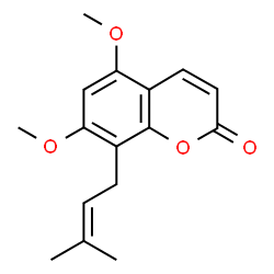 ChemSpider 2D Image | Coumurrayin | C16H18O4