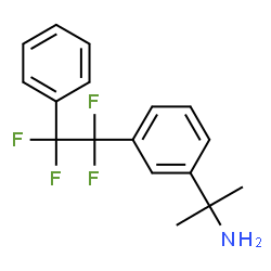 ChemSpider 2D Image | 2-[3-(1,1,2,2-Tetrafluoro-2-phenylethyl)phenyl]-2-propanamine | C17H17F4N