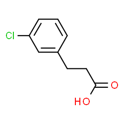 ChemSpider 2D Image | 3-(3-Chlorophenyl)propanoic acid | C9H9ClO2