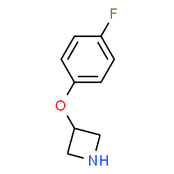 ChemSpider 2D Image | 3-(4-Fluorophenoxy)azetidine | C9H10FNO