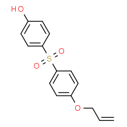 ChemSpider 2D Image | 4-((4-(Allyloxy)phenyl)sulfonyl)phenol | C15H14O4S