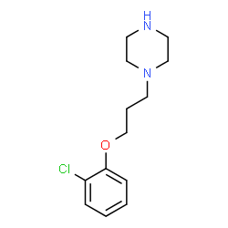 ChemSpider 2D Image | 1-[3-(2-Chlorophenoxy)propyl]piperazine | C13H19ClN2O