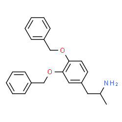 ChemSpider 2D Image | 1-[3,4-Bis(benzyloxy)phenyl]-2-propanamine | C23H25NO2