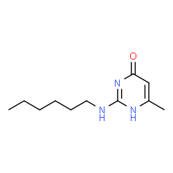 ChemSpider 2D Image | 2-(Hexylamino)-6-methyl-4(1H)-pyrimidinone | C11H19N3O