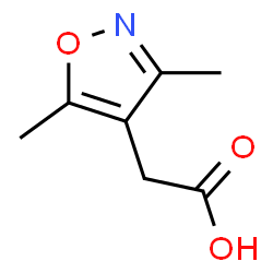 ChemSpider 2D Image | (3,5-Dimethylisoxazol-4-yl)acetic acid | C7H9NO3
