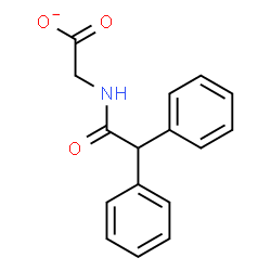 ChemSpider 2D Image | [(Diphenylacetyl)amino]acetate | C16H14NO3