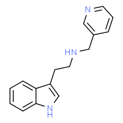 ChemSpider 2D Image | [2-(1H-indol-3-yl)ethyl]-pyridin-3-ylmethylamine | C16H17N3