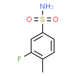 ChemSpider 2D Image | 3-Fluoro-4-methylbenzenesulfonamide | C7H8FNO2S