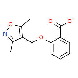 ChemSpider 2D Image | 2-[(3,5-Dimethyl-1,2-oxazol-4-yl)methoxy]benzoate | C13H12NO4