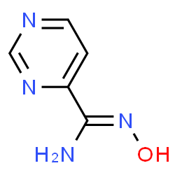 ChemSpider 2D Image | N-Hydroxy-4-pyrimidinecarboximidamide | C5H6N4O