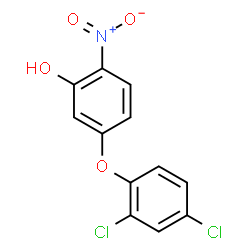 ChemSpider 2D Image | 5-(2,4-Dichlorophenoxy)-2-nitrophenol | C12H7Cl2NO4