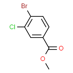 ChemSpider 2D Image | Methyl 4-bromo-3-chlorobenzoate | C8H6BrClO2