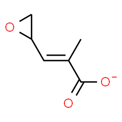 ChemSpider 2D Image | (2E)-2-Methyl-3-(2-oxiranyl)acrylate | C6H7O3