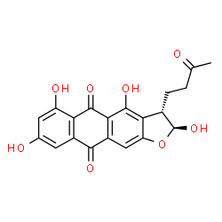 ChemSpider 2D Image | hydroxyversicolorone | C20H16O8