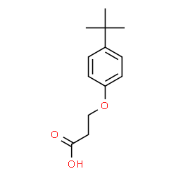 ChemSpider 2D Image | 3-(4-tert-Butylphenoxy)propanoic acid | C13H18O3