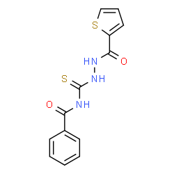 ChemSpider 2D Image | N-{[2-(2-Thienylcarbonyl)hydrazino]carbonothioyl}benzamide | C13H11N3O2S2