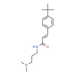ChemSpider 2D Image | (2E)-3-(4-tert-Butylphenyl)-N-[3-(dimethylamino)propyl]acrylamide | C18H28N2O