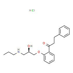 ChemSpider 2D Image | (R)-Propafenone hydrochloride | C21H28ClNO3