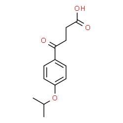 ChemSpider 2D Image | 4-Oxo-4-(4-isopropoxyphenyl)butyric acid | C13H16O4