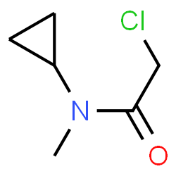 ChemSpider 2D Image | 2-Chloro-N-cyclopropyl-N-methylacetamide | C6H10ClNO