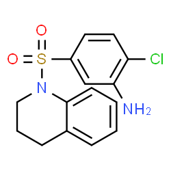 ChemSpider 2D Image | 2-Chloro-5-(3,4-dihydro-1(2H)-quinolinylsulfonyl)aniline | C15H15ClN2O2S