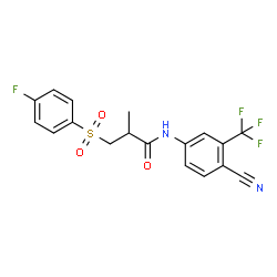 ChemSpider 2D Image | DEOXYBICALUTAMIDE | C18H14F4N2O3S
