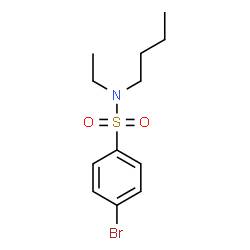ChemSpider 2D Image | 4-Bromo-N-butyl-N-ethylbenzenesulfonamide | C12H18BrNO2S