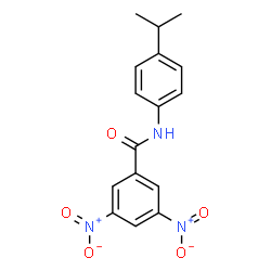 ChemSpider 2D Image | N-(4-Isopropylphenyl)-3,5-dinitrobenzamide | C16H15N3O5