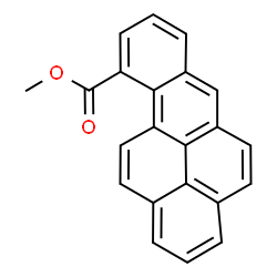 ChemSpider 2D Image | Methyl benzo[pqr]tetraphene-10-carboxylate | C22H14O2