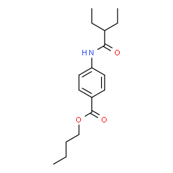 ChemSpider 2D Image | Butyl 4-[(2-ethylbutanoyl)amino]benzoate | C17H25NO3
