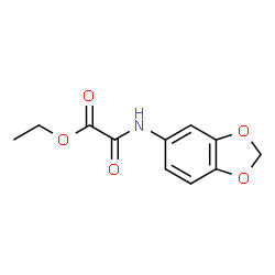 ChemSpider 2D Image | Ethyl (1,3-benzodioxol-5-ylamino)(oxo)acetate | C11H11NO5