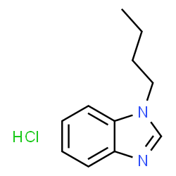 ChemSpider 2D Image | 1-Butyl-1H-benzimidazole hydrochloride (1:1) | C11H15ClN2