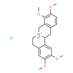 ChemSpider 2D Image | (+/-)-Tetrahydropalmatine hydrochloride | C21H26ClNO4