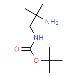 ChemSpider 2D Image | tert-Butyl 2-amino-2-methylpropylcarbamate | C9H20N2O2