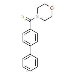 ChemSpider 2D Image | 4-Biphenylyl(4-morpholinyl)methanethione | C17H17NOS