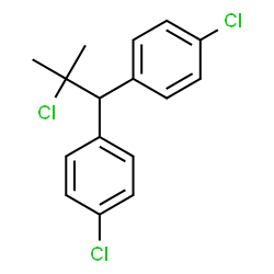 ChemSpider 2D Image | 1,1'-(2-Chloro-2-methyl-1,1-propanediyl)bis(4-chlorobenzene) | C16H15Cl3