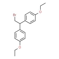 ChemSpider 2D Image | 1,1'-(2-Bromo-1,1-ethanediyl)bis(4-ethoxybenzene) | C18H21BrO2