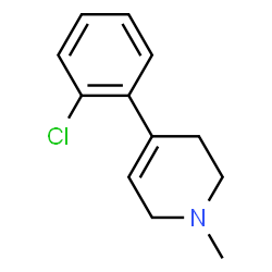 ChemSpider 2D Image | 4-(2-Chlorophenyl)-1-methyl-1,2,3,6-tetrahydropyridine | C12H14ClN