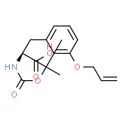 ChemSpider 2D Image | 3-(Allyloxy)-N-{[(2-methyl-2-propanyl)oxy]carbonyl}-L-phenylalanine | C17H23NO5