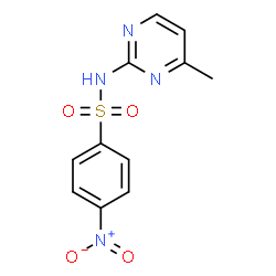 ChemSpider 2D Image | N-(4-Methyl-2-pyrimidinyl)-4-nitrobenzenesulfonamide | C11H10N4O4S