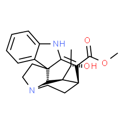 ChemSpider 2D Image | Methyl (15beta,19S,20alpha)-19-hydroxy-2,16-didehydrocuran-17-oate | C20H24N2O3