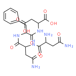 ChemSpider 2D Image | asn-asn-phe-asp | C21H28N6O9