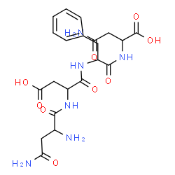 ChemSpider 2D Image | asn-asp-phe-asn | C21H28N6O9