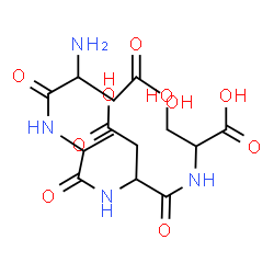 ChemSpider 2D Image | asp-ala-asp-ser | C14H22N4O10