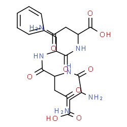 ChemSpider 2D Image | asp-asn-phe-asn | C21H28N6O9