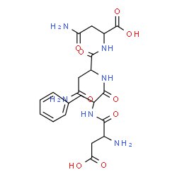 ChemSpider 2D Image | asp-phe-asn-asn | C21H28N6O9