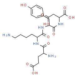 ChemSpider 2D Image | glu-lys-tyr-asp | C24H35N5O10