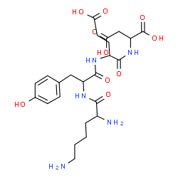 ChemSpider 2D Image | lys-tyr-glu-asp | C24H35N5O10